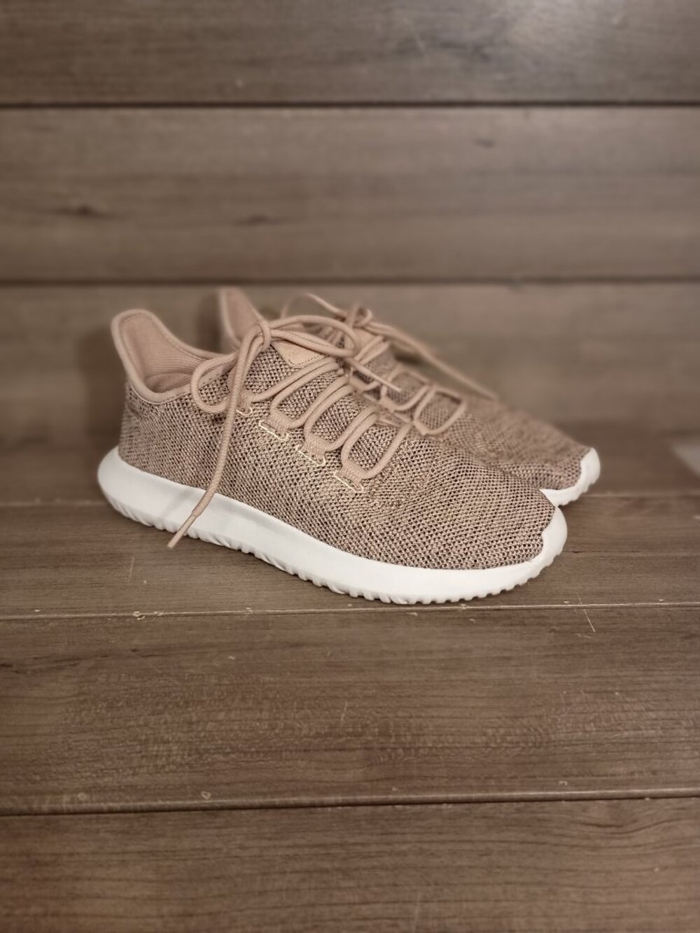 Adidas Original Tubular Shadow CG4515 Women Running Shoes Size 9.5 Beige Black